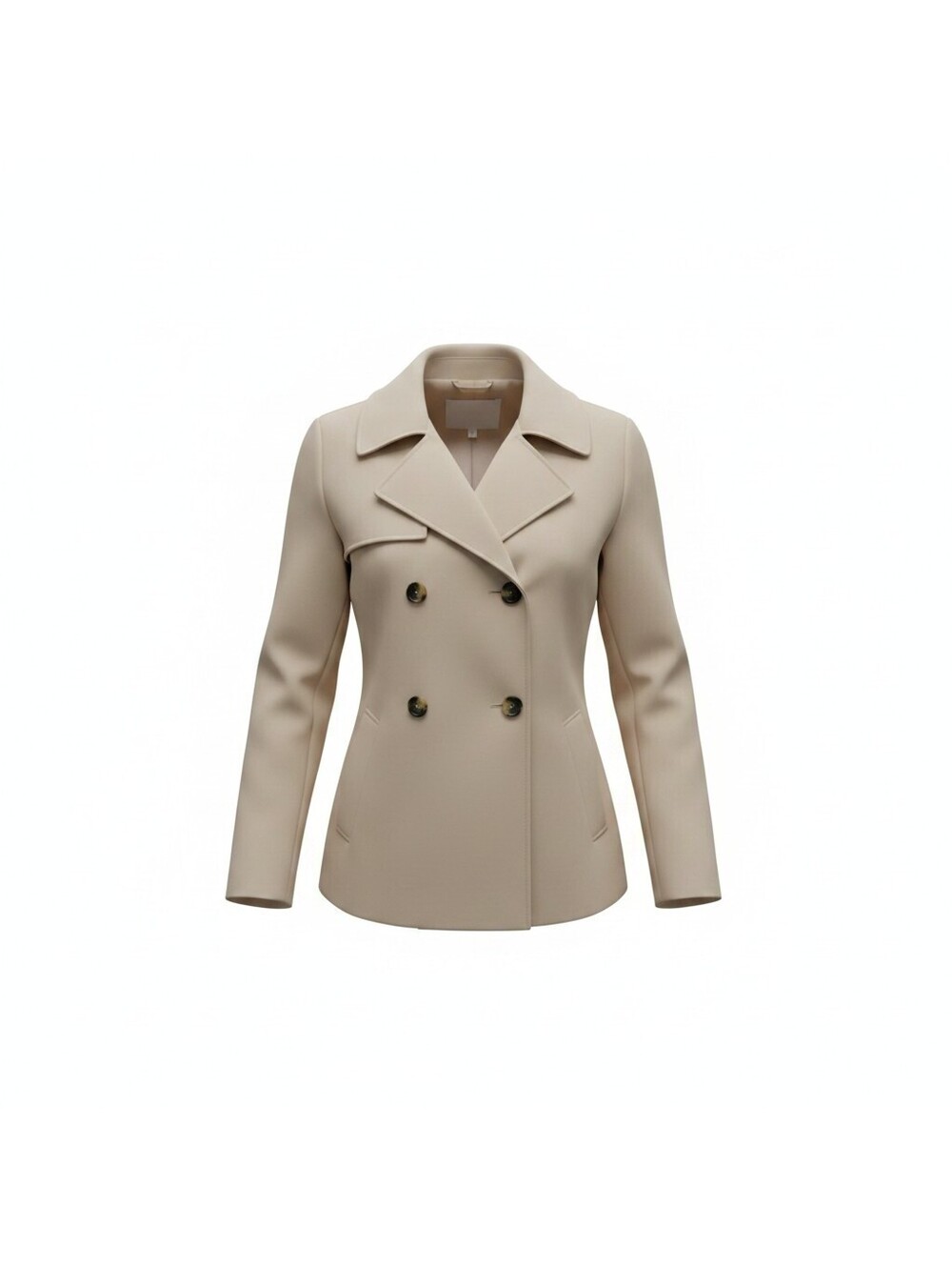 H&M Beige Double Breasted Trench Coat Women’s Medium New With Tags No Belt